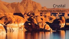  Presentation with flash point - Slide deck enhanced with lake powell alstrom point usa background and a  colored foreground