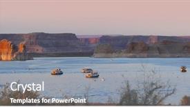  Presentation with recreation - Cool new slide deck with lake powell recreation area backdrop and a gray colored foreground