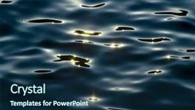  Presentation with many bubbles in water close - Theme featuring dark water reflections close-up background and a ocean colored foreground