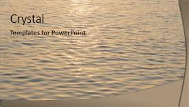  Presentation with water sun - Beautiful presentation theme featuring beautiful bokeh of sun glare backdrop and a coral colored foreground