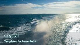  Presentation with moving sea - Theme featuring deep sea moving - wind in your face speed background and a  colored foreground