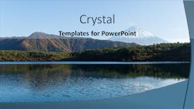  Presentation with mount fuji - Cool new PPT layouts with lake saiko and mount fuji backdrop and a light blue colored foreground