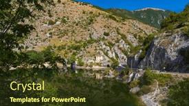  Presentation with lake sebu philippines - PPT theme with lake-san-domenico-with-eremo background and a tawny brown colored foreground