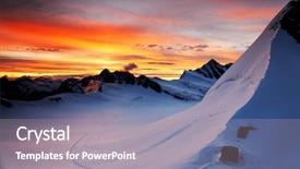  Presentation with switzerland - Slide deck with mountain landscape berner oberland switzerland background and a gray colored foreground