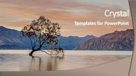  Presentation with new zealand - Amazing PPT layouts having lake south island new zealand backdrop and a coral colored foreground