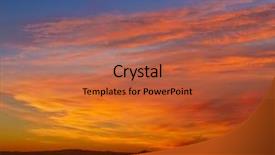  Presentation with sunset - Slide set having lake sunset in el saler background and a red colored foreground