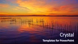  Presentation with sunset - Beautiful theme featuring lake sunset in el saler backdrop and a wine colored foreground