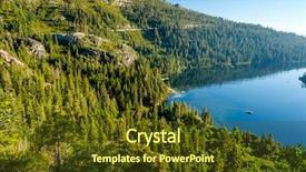  Presentation with tahoe - Presentation design having lake tahoe landscape in california background and a  colored foreground
