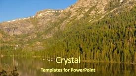  Presentation with tahoe - Theme having lake tahoe landscape in california background and a  colored foreground