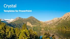  Presentation with tahoe - Colorful presentation enhanced with lake tahoe landscape in california backdrop and a  colored foreground