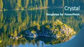  Presentation with tahoe - PPT theme consisting of lake tahoe landscape in california background and a ocean colored foreground