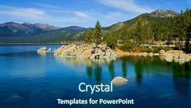  Presentation with tahoe - Slide set consisting of lake tahoe background and a ocean colored foreground