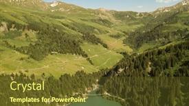  Presentation with mountain lake - Slides enhanced with lake-under-the-cormet-de background and a tawny brown colored foreground