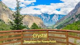  Presentation with root - Colorful presentation theme enhanced with lake vancouver british columbia canada backdrop and a tawny brown colored foreground