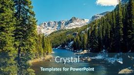  Presentation with colorado - PPT theme with lake-verna-with-rocks background and a ocean colored foreground