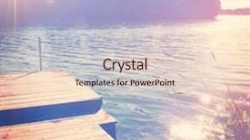  Presentation with lake dock - Presentation theme having lake with dock - instagram background and a lemonade colored foreground