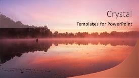  Presentation with wisconsin - Cool new PPT theme with lake-with-fog-at-dawn backdrop and a lemonade colored foreground