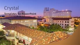  Presentation with florida - Colorful presentation enhanced with lakeland-florida-usa-downown-cityscape backdrop and a light blue colored foreground