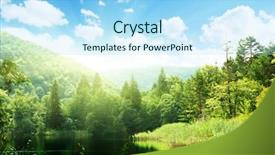  Presentation with planets deep space - Presentation having lakes blue - lake in deep forest background and a light blue colored foreground