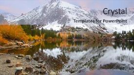  Presentation with virginia - Cool new slide set with lakes landscape in sierra nevada backdrop and a light blue colored foreground