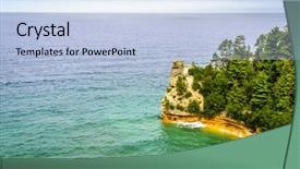  Presentation with view of kerak castle crusader - Amazing slide set having lakeshore on upper peninsula michigan backdrop and a light blue colored foreground