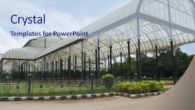  Presentation with botanical garden - Colorful PPT layouts enhanced with botanical garden bangalore karnataka india backdrop and a sky blue colored foreground