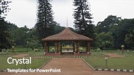  Presentation with botanical garden - PPT layouts enhanced with structure in a botanical garden lal bagh botanical garden bangalore karnataka india background and a violet colored foreground