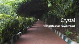  Presentation with botanical - Amazing PPT layouts having footpath of a botanical garden lal bagh botanical garden bangalore karnataka india backdrop and a tawny brown colored foreground
