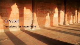  Presentation with india fort - Slide deck enhanced with lal qila - re d fort background and a yellow colored foreground