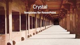  Presentation with india fort - PPT theme consisting of lal qila - red fort background and a tawny brown colored foreground