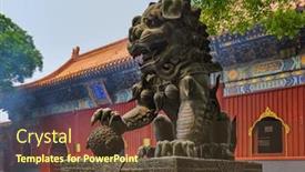  Presentation with lama - Amazing slides having lama-yonghe-temple-in-beijing backdrop and a tawny brown colored foreground