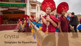  Presentation with tantric - PPT layouts having lamayuru-india-june-21-2017 background and a coral colored foreground