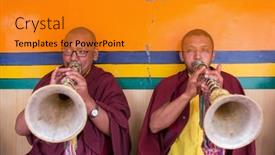  Presentation with tantric - Audience pleasing slides consisting of lamayuru-india-june-21-2017 backdrop and a gold colored foreground