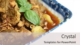  Presentation with south indian food - Colorful slide set enhanced with lamb curry popular south indian backdrop and a lemonade colored foreground