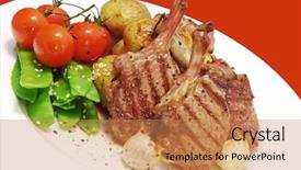  Presentation with garlic - Audience pleasing slides consisting of male house finch carpodacus mexicanus eating from feeder backdrop and a gray colored foreground