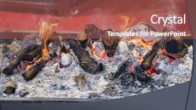  Presentation with barbecue - Cool new slide deck with lamb in a medieval fair backdrop and a red colored foreground