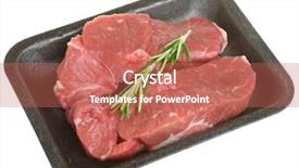  Presentation with lion lamb - PPT layouts enhanced with lamb leg steaks in styrofoam background and a  colored foreground