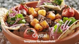  Presentation with lungs - Presentation design consisting of lamb liver heart and lungs background and a tawny brown colored foreground