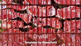  Presentation with bar - Cool new slide deck with lamb-meat-grilled-at-bar backdrop and a tawny brown colored foreground