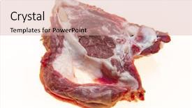  Presentation with bone - Audience pleasing slide set consisting of lamb part of the carcass backdrop and a lemonade colored foreground