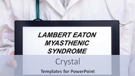  Presentation with disease - Presentation featuring lambert-eaton-myasthenic-syndrome-doctor background and a light blue colored foreground