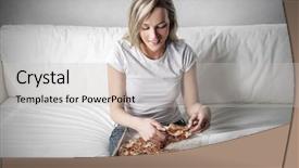  Presentation with good habit - Theme consisting of laments - eating a good pizza background and a light gray colored foreground