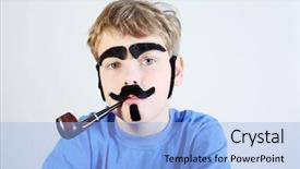  Presentation with baby congratulation boy blue - Colorful PPT theme enhanced with laments - little boy in blue backdrop and a light blue colored foreground