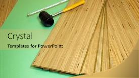  Presentation with yellow beige light brown travertine - PPT theme having laminate-carpentry-background-with-light background and a yellow colored foreground