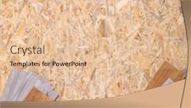  Presentation with wood texture - Audience pleasing theme consisting of laminate-floor-on-wood-background backdrop and a lemonade colored foreground