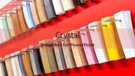  Presentation with balloon decor - Cool new presentation theme with lamined paper - decor clorful palette backdrop and a coral colored foreground