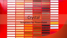  Presentation with flooring - Beautiful presentation design featuring lamined paper - flooring rubber clorful palette backdrop and a  colored foreground