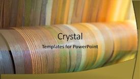  Presentation with wood rustic urban furniture - Beautiful presentation design featuring veneers - furniture wooden veneer collection closeup backdrop and a coral colored foreground