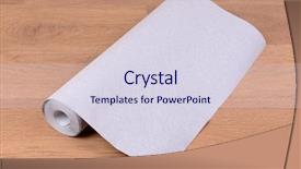  Presentation with wood floor wiht lighting - PPT theme featuring lamined paper - wallpaper on wooden floor background and a  colored foreground