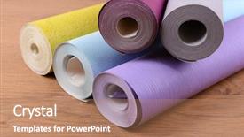  Presentation with floor - PPT theme enhanced with lamined paper - wallpapers on wooden floor background and a coral colored foreground